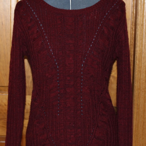 Maroon Soft Knit Sweater - Picture 4 of 4